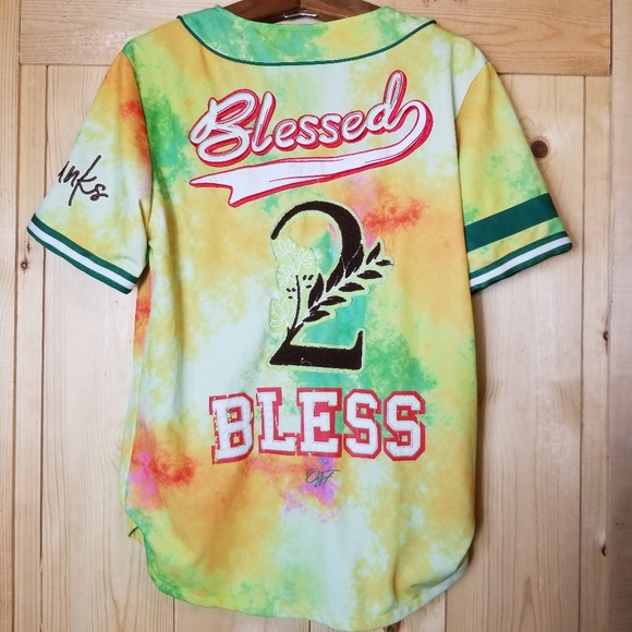Original Fables Tie Dye Official Heatmakers Button Up Blessing Jersey Shirt - Picture 7 of 13
